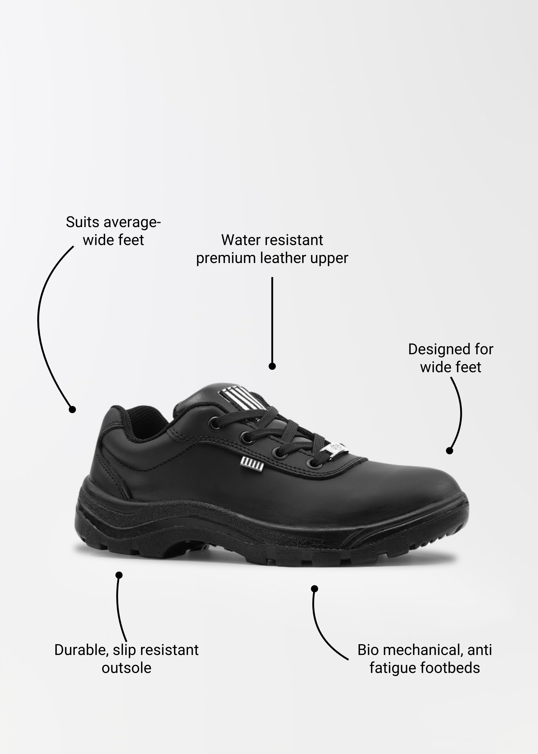 Nurtures: wide fit all day women's sneaker