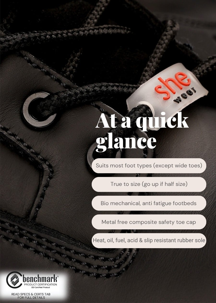 achieves womens work boots infographic