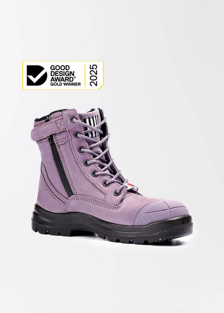Achieves: women's lightweight zip safety work boots
