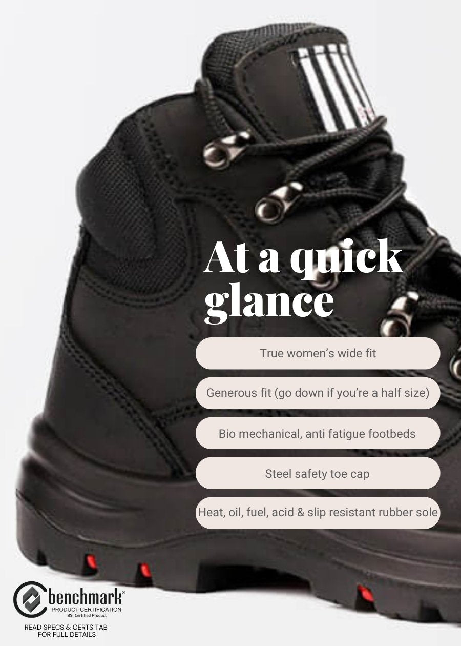 does wide fit work boots infographic