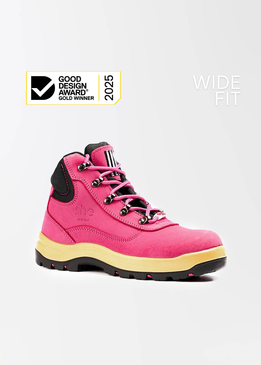 Does: wide fit women's hiker safety work boots