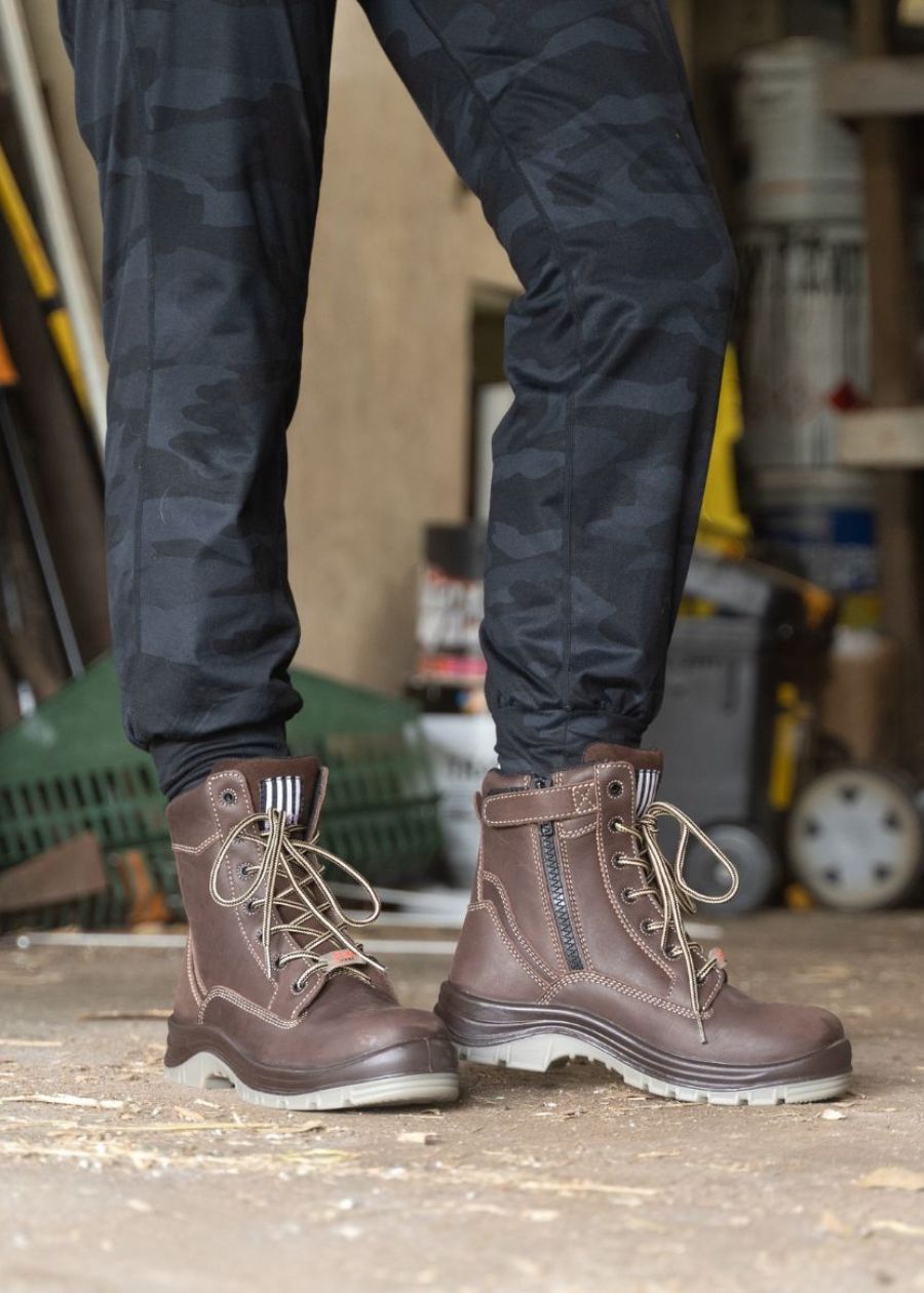 Pursues: women's zip up safety work boots