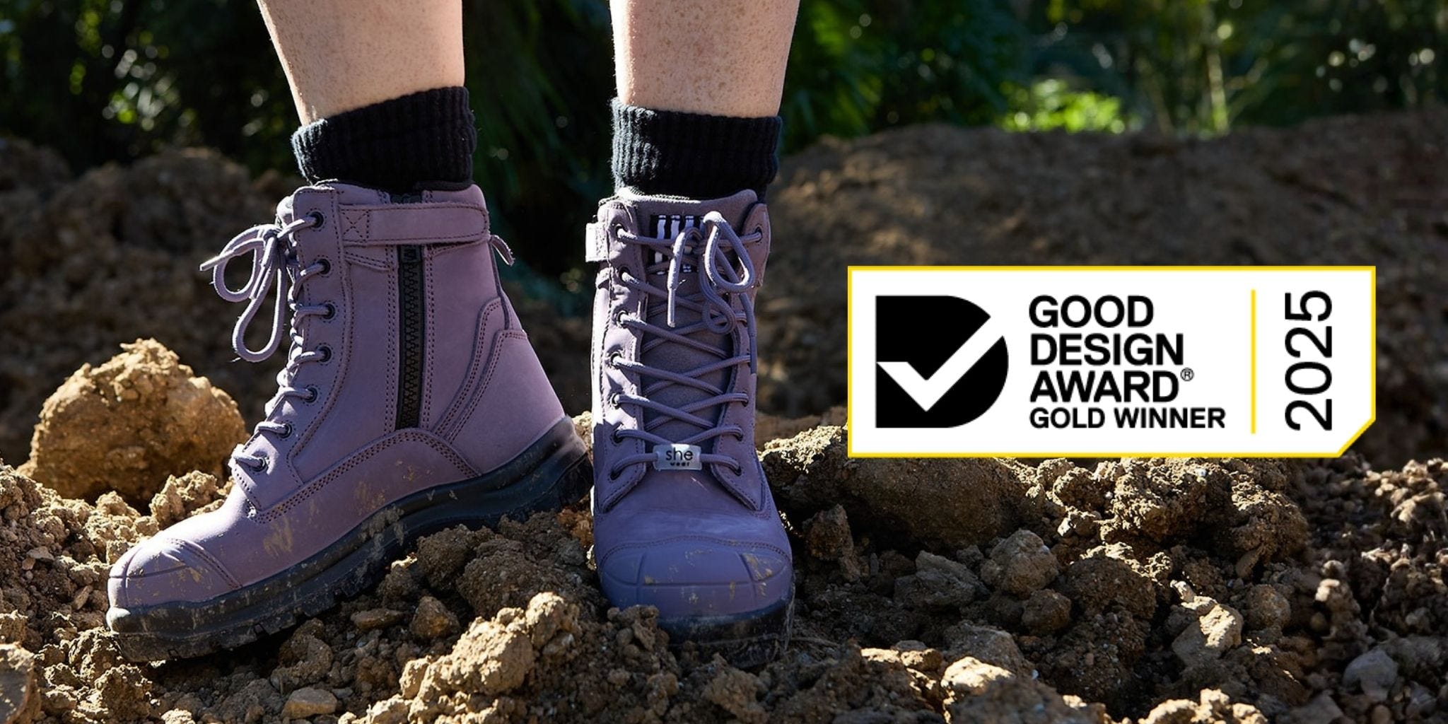 good design gold award winner for she wear womens safety boots