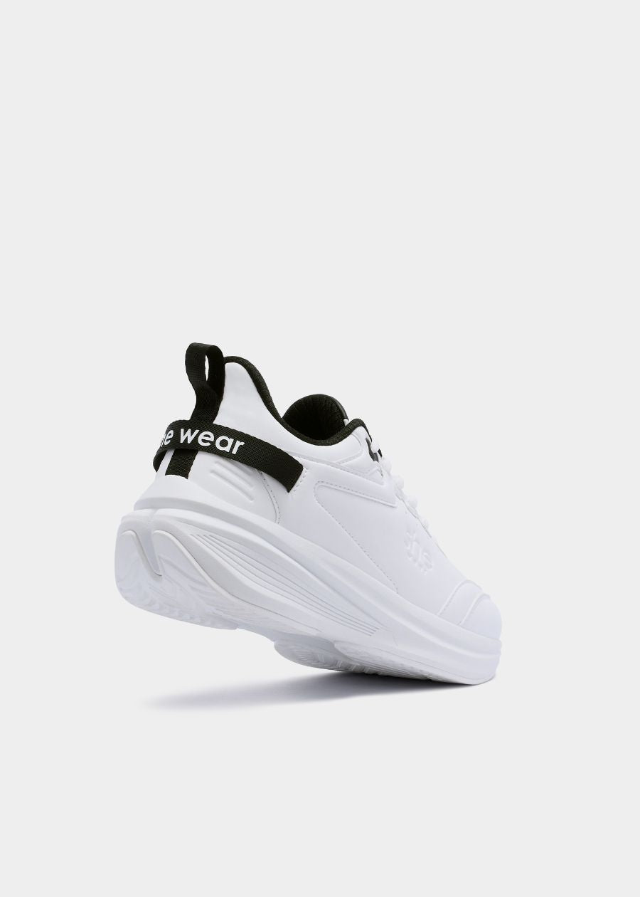 White walking shoe