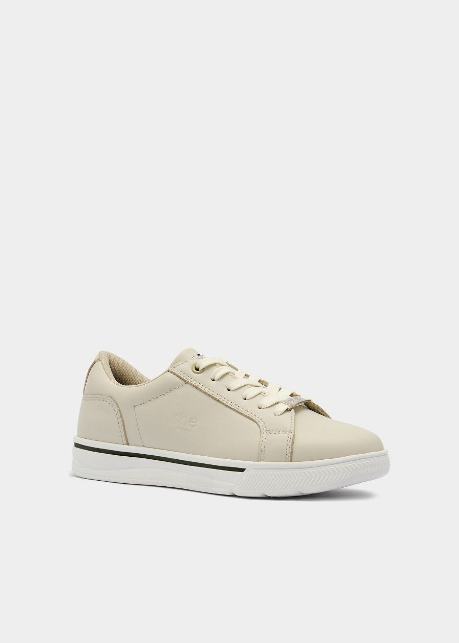 supportive sneaker in stone colourway