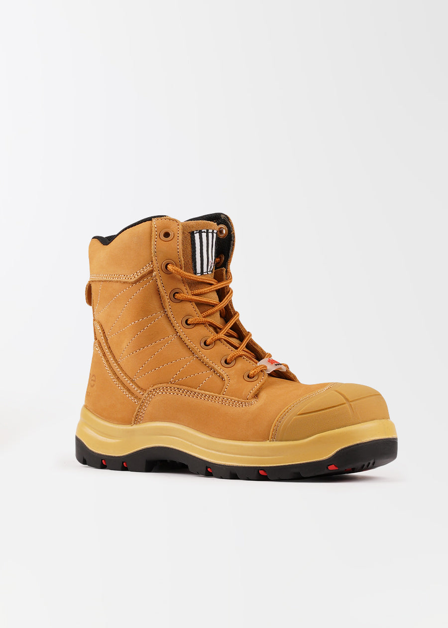 Achieves: women's lightweight zip safety work boots