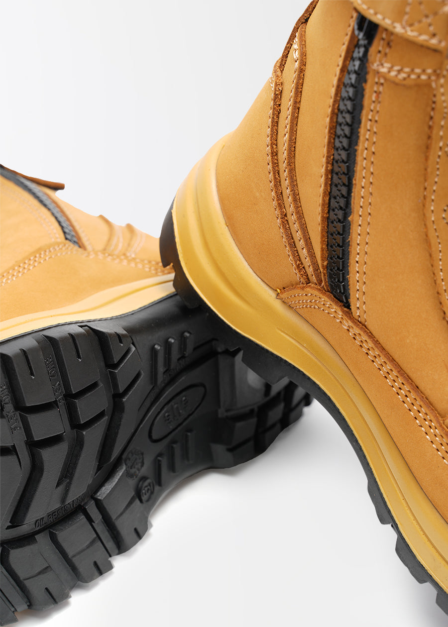 Excels: women's zip penetration resistant PR safety work boots