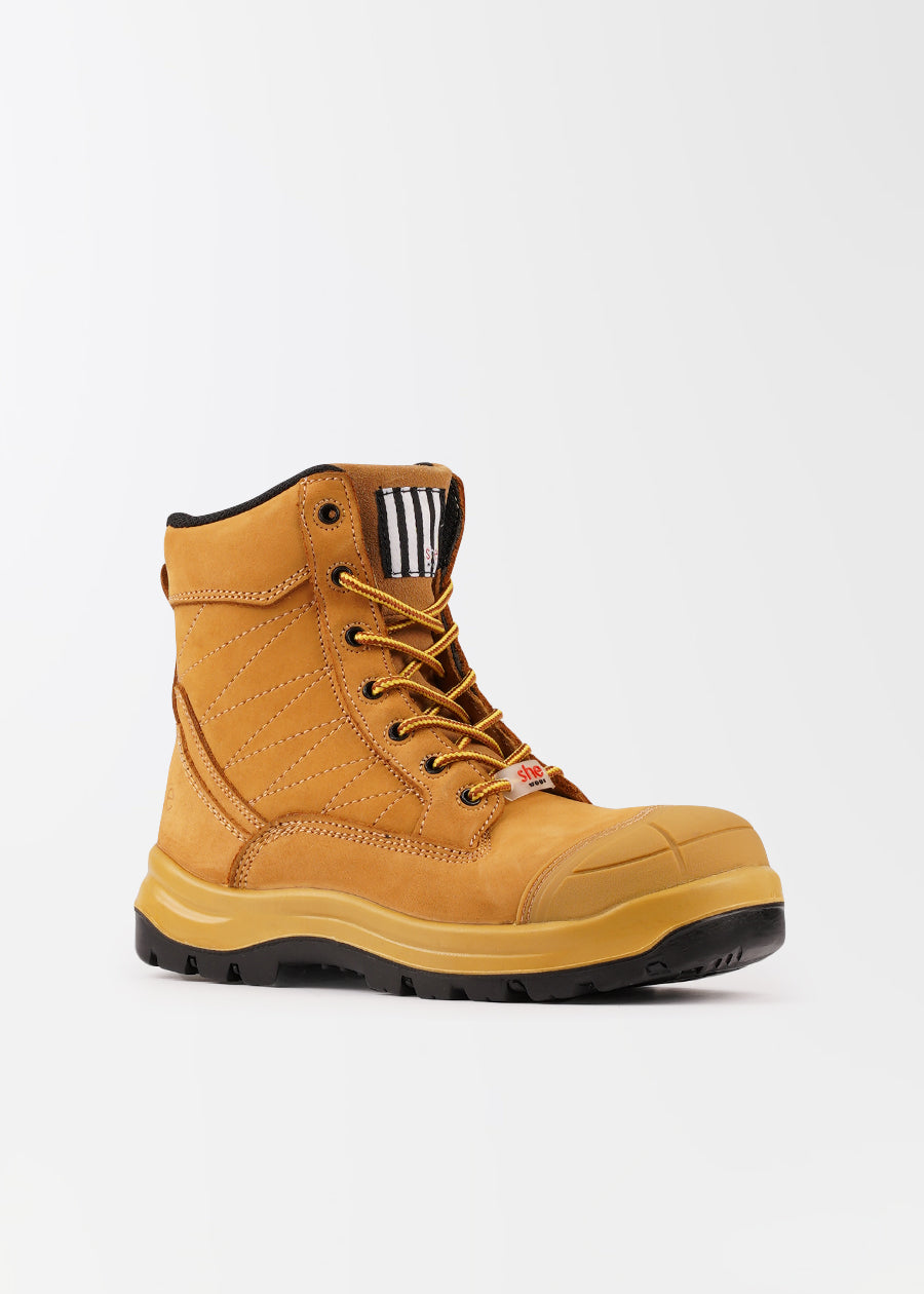 Excels: women's zip penetration resistant PR safety work boots