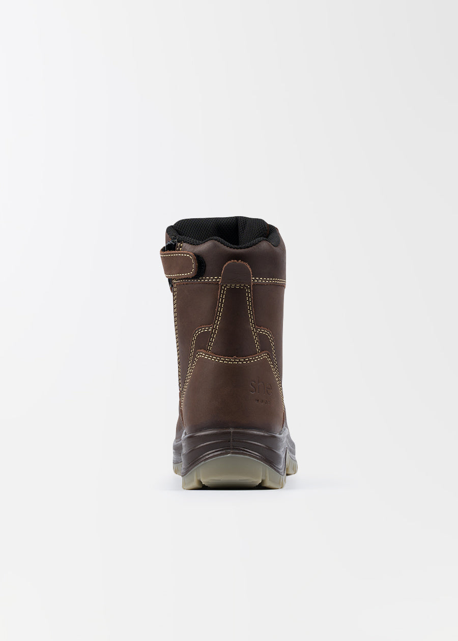 Pursues: women's zip up safety work boots